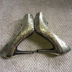 Nine West Glitter Heels